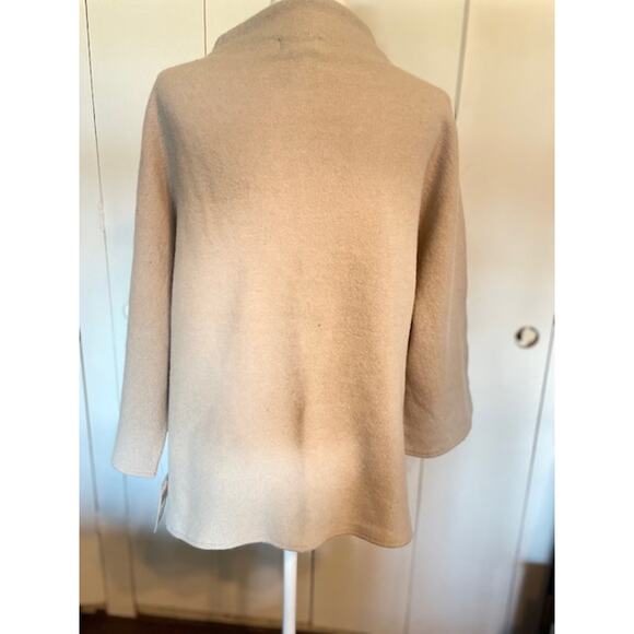 JM Collection Size 1X Women's 100% Wool Sweater Beige Size NWT - Picture 5 of 7